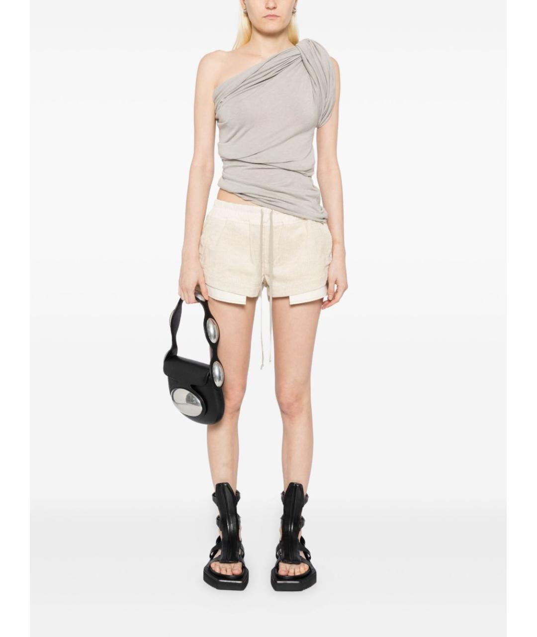 RICK OWENS Серая хлопковая майка, фото 4