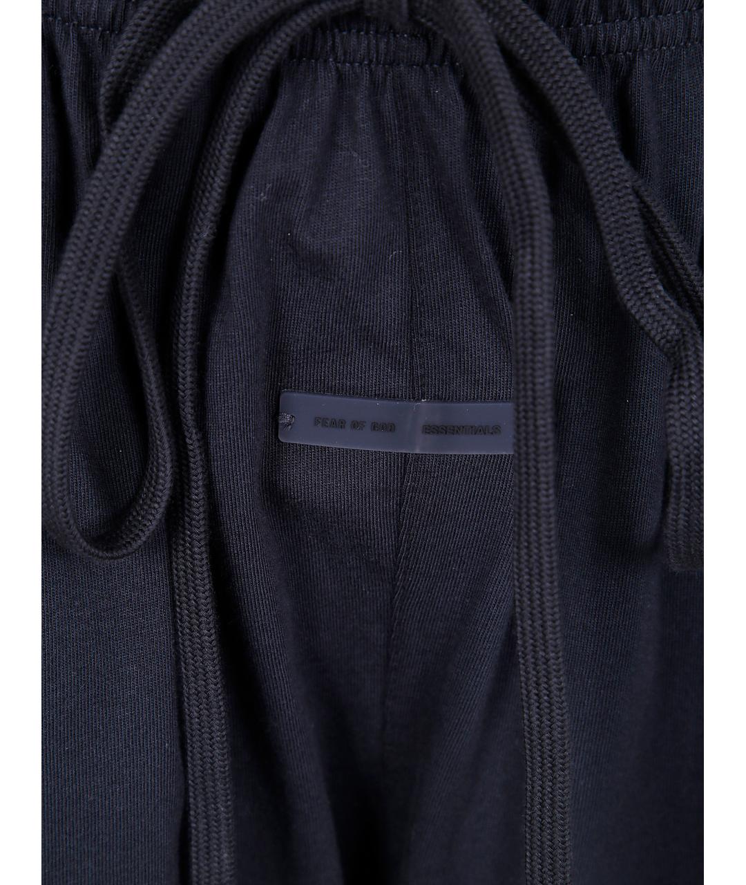 FEAR OF GOD ESSENTIALS Черные хлопковые прямые брюки, фото 3