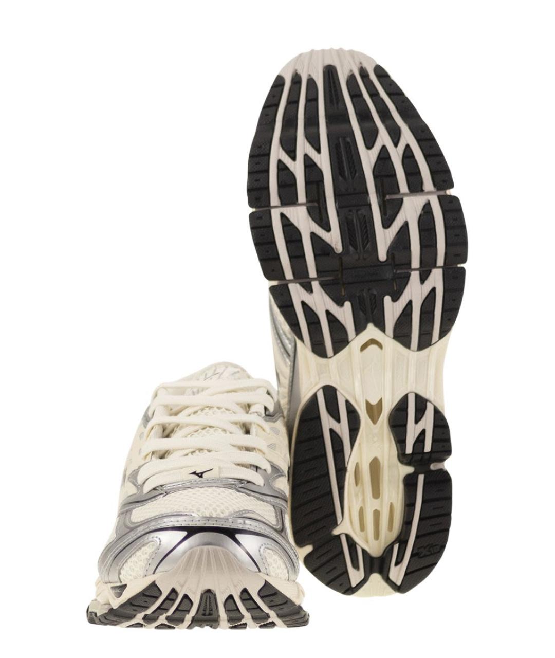 MIZUNO Белые кожаные низкие кроссовки / кеды, фото 5