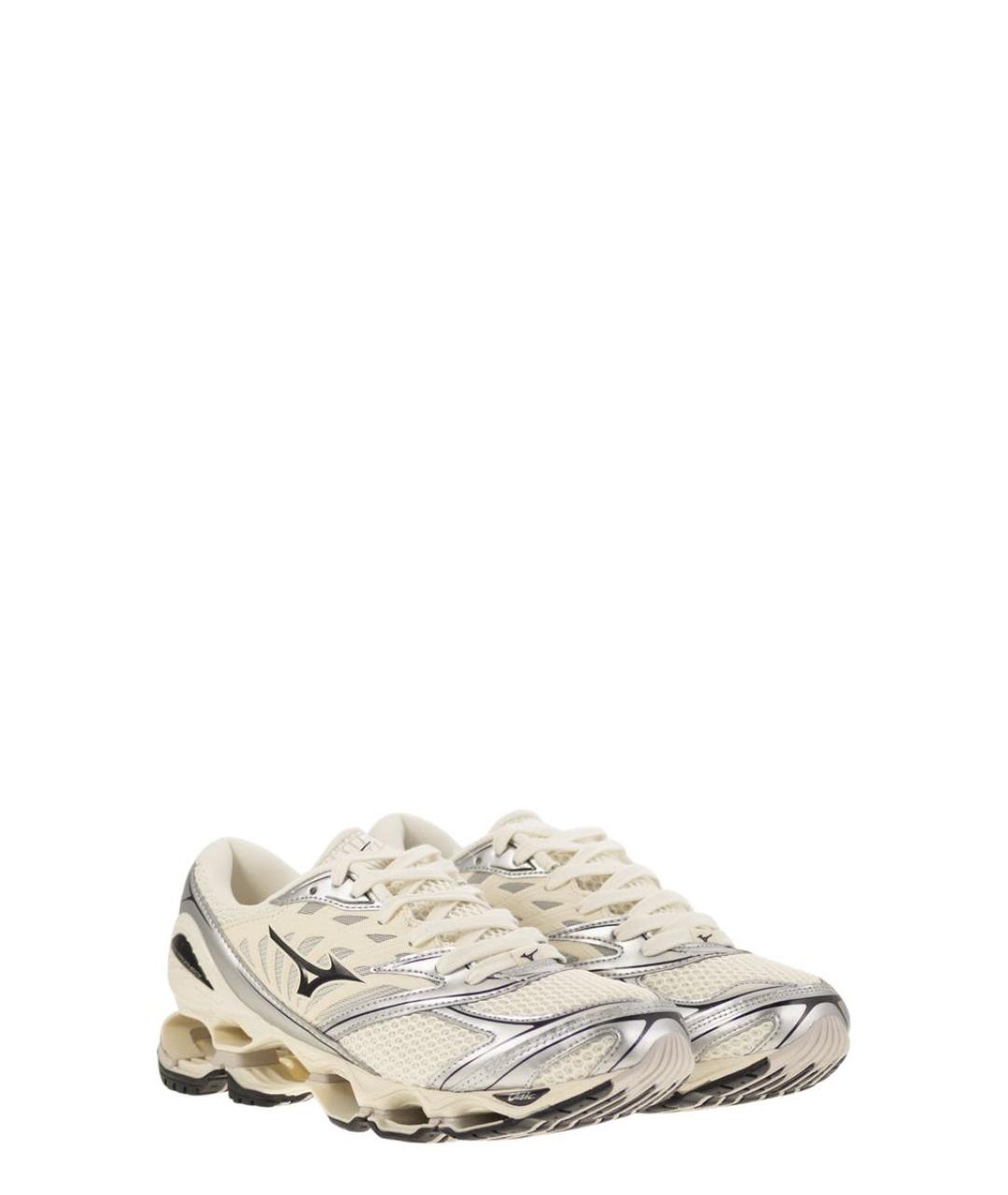 MIZUNO Белые кожаные низкие кроссовки / кеды, фото 4