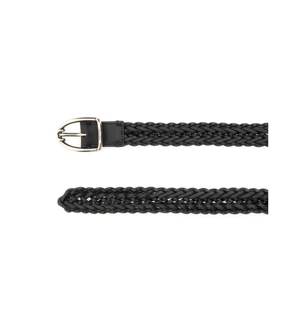 TOM FORD Черный кожаный ремень, фото 3