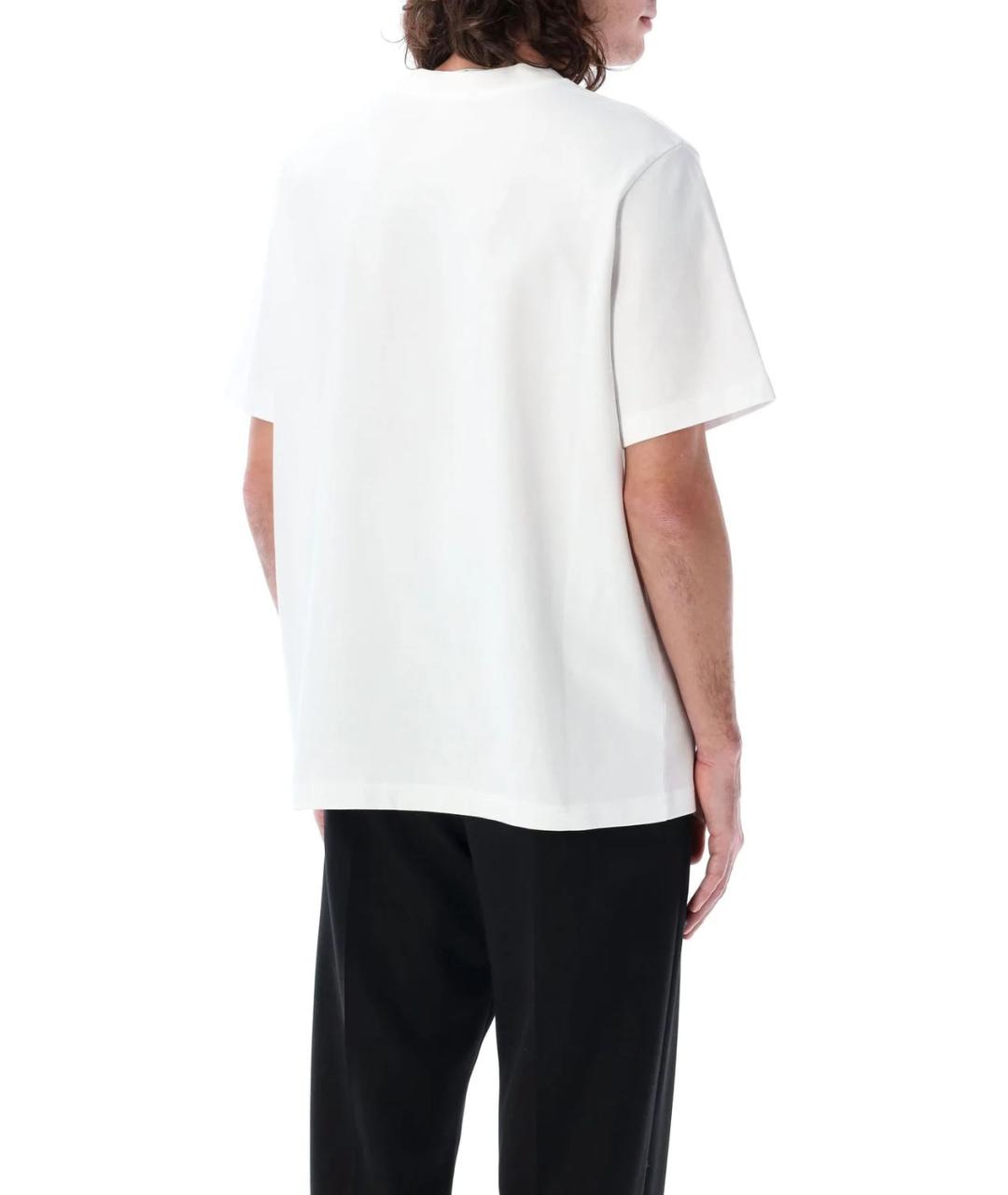 CASABLANCA Белая хлопковая футболка, фото 3