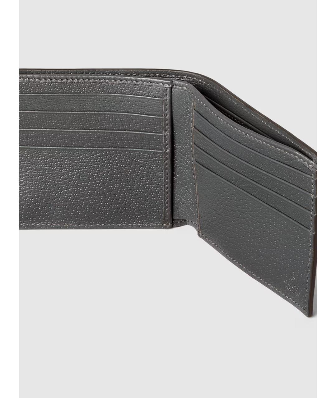 GUCCI Черный кожаный кошелек, фото 4