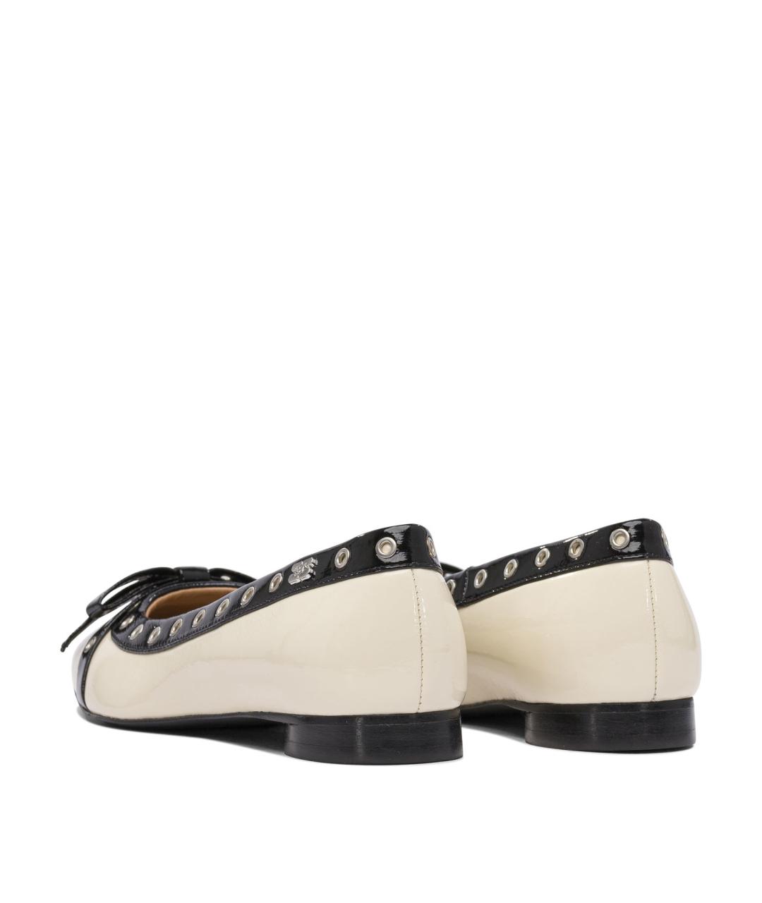 GANNI Белые балетки, фото 4