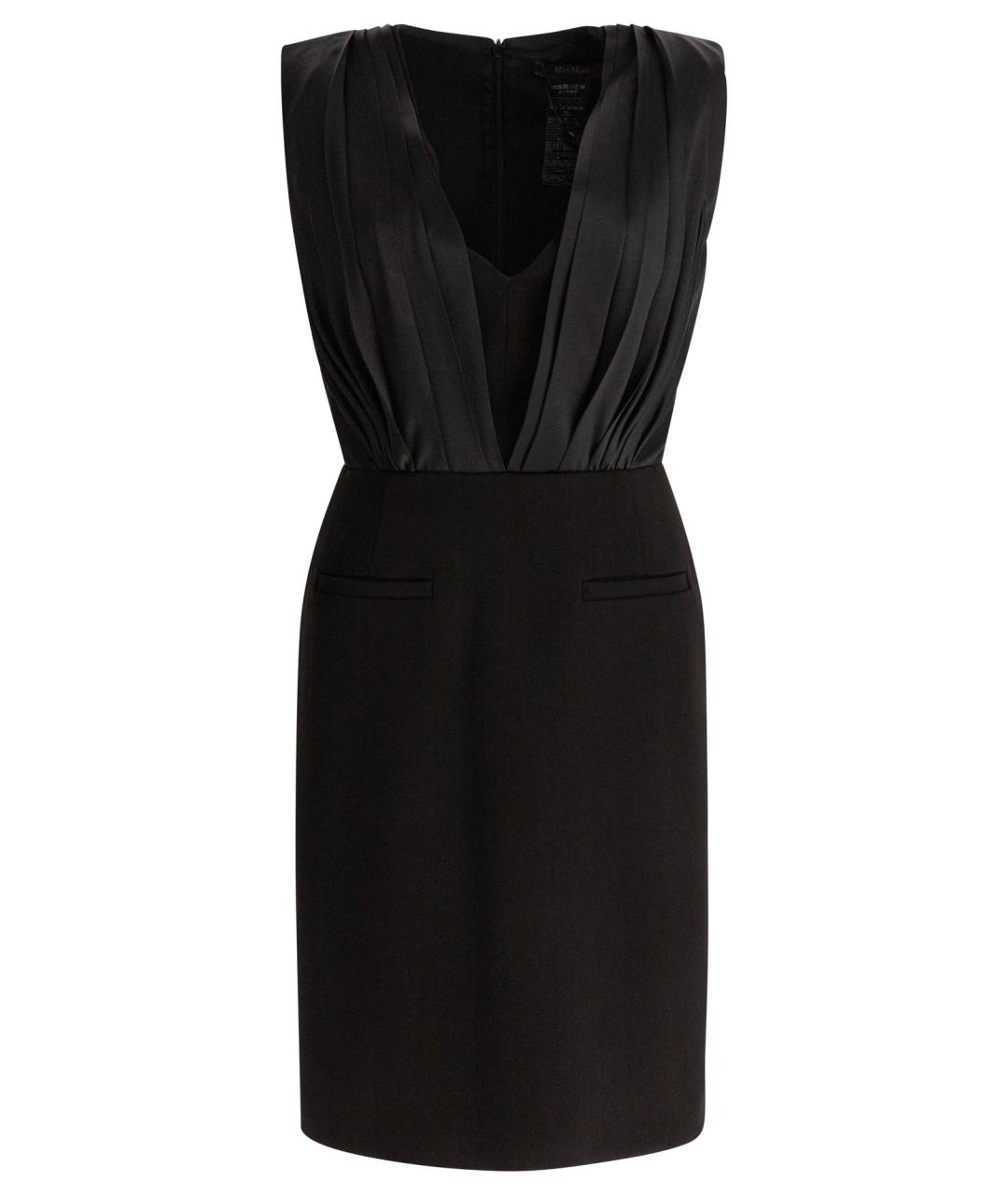 MAX MARA Черное ацетатное вечернее платье, фото 1