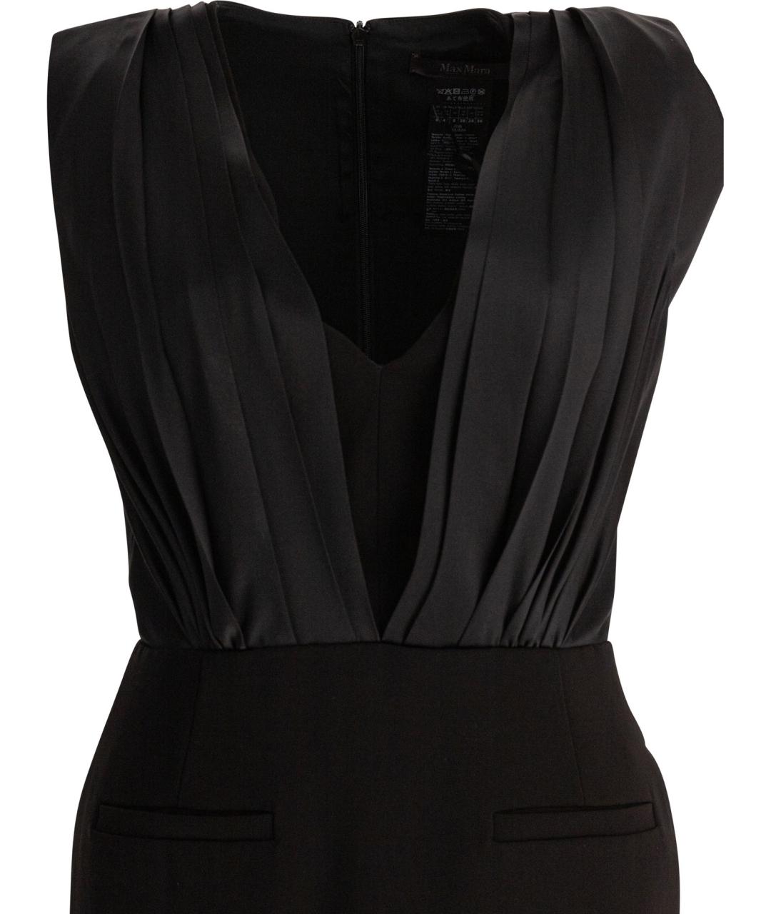 MAX MARA Черное ацетатное вечернее платье, фото 3