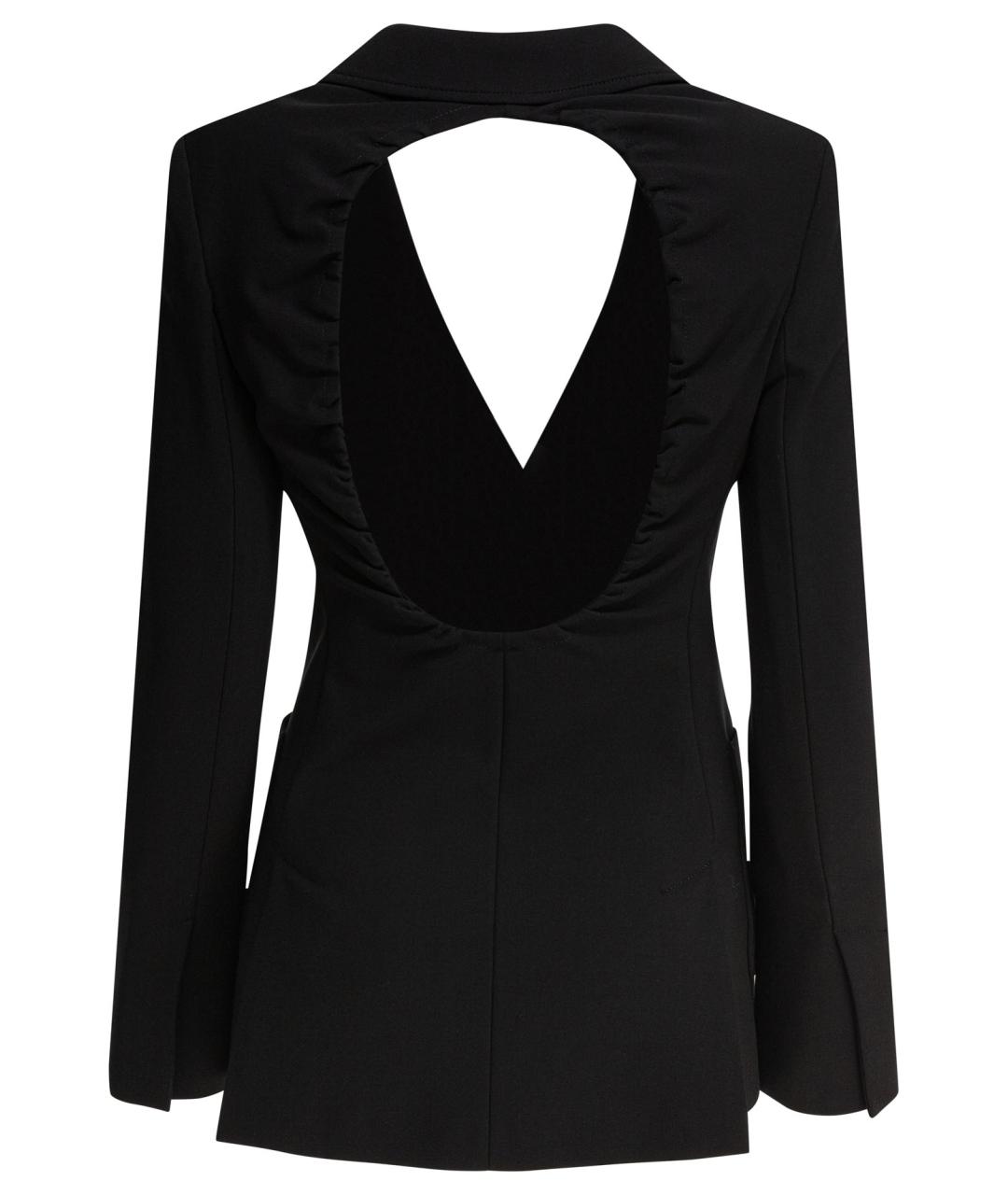 MAX MARA Черный хлопковый жакет/пиджак, фото 2