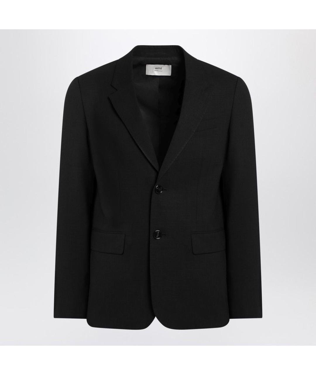 Ami Paris Черный шерстяной пиджак, фото 3