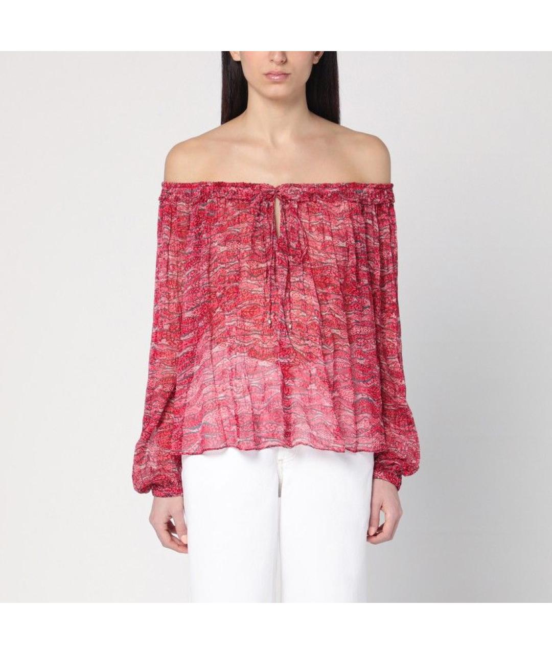 ISABEL MARANT Красная вискозная рубашка, фото 2