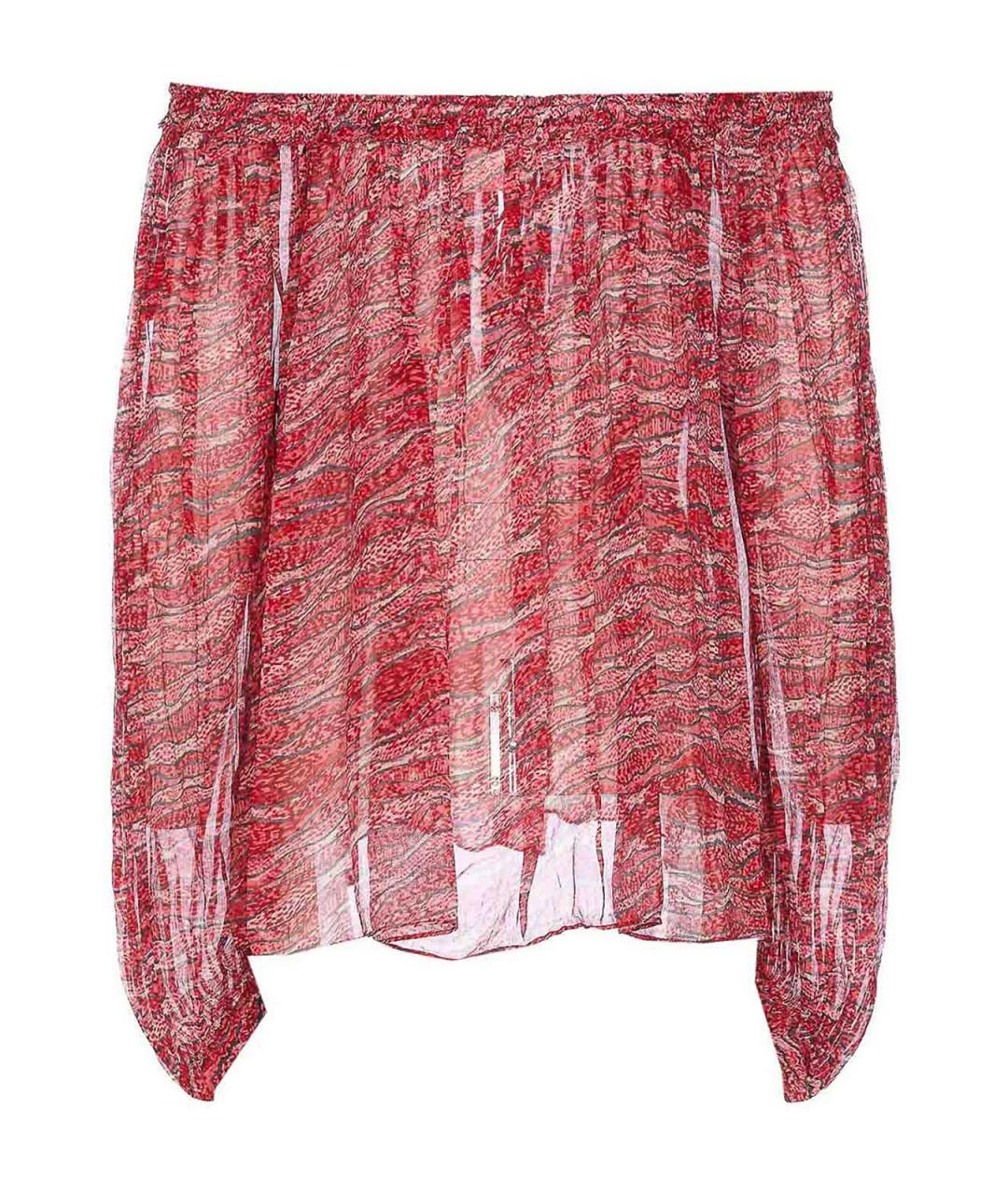 ISABEL MARANT Красная вискозная рубашка, фото 1