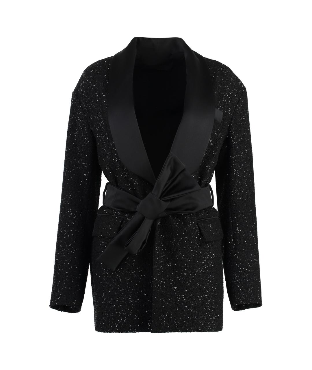 MAX MARA Черный полиэстеровый жакет/пиджак, фото 1