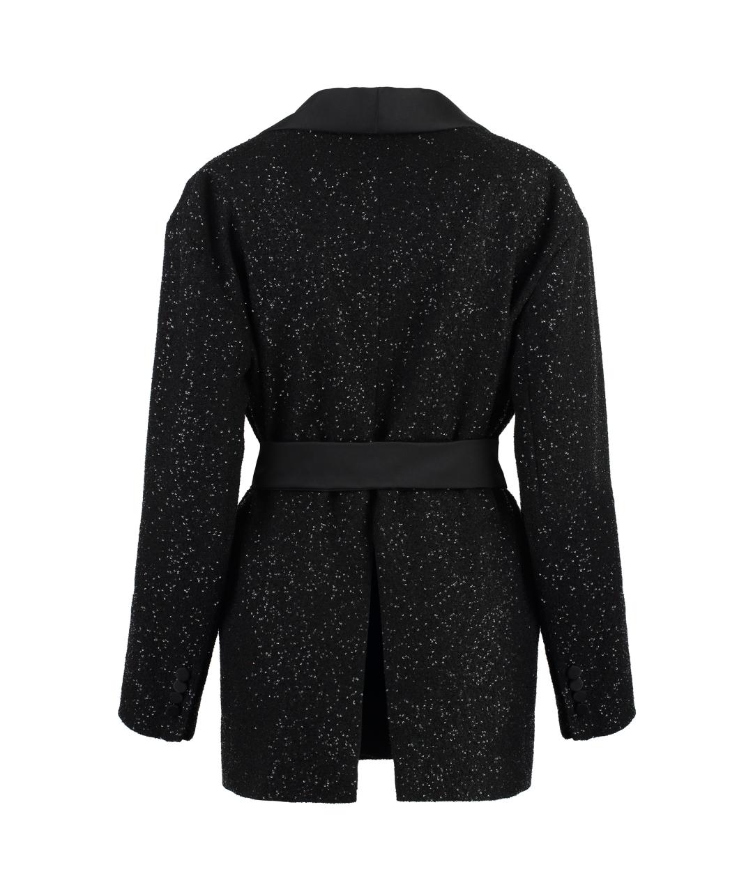 MAX MARA Черный полиэстеровый жакет/пиджак, фото 2