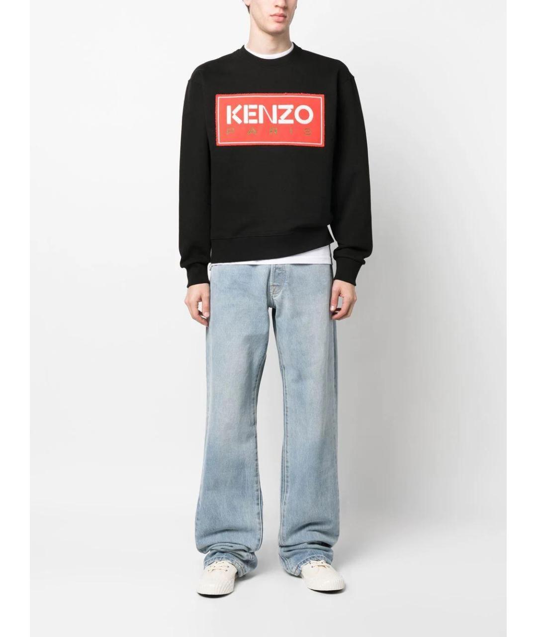 KENZO Черный хлопковый джемпер / свитер, фото 2