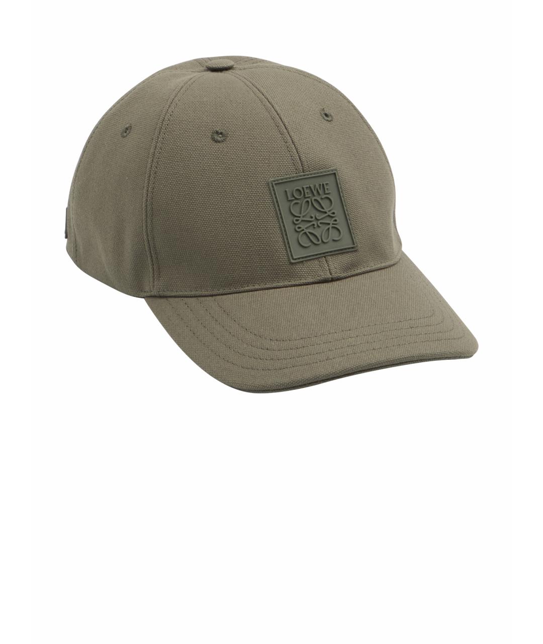 LOEWE Зеленая хлопковая кепка/бейсболка, фото 1