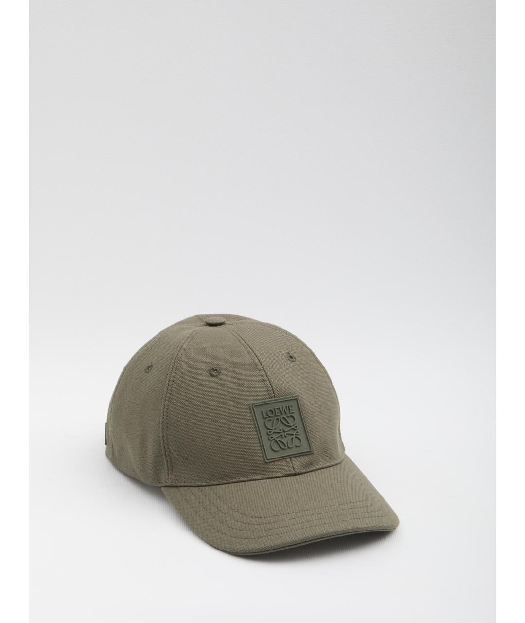 LOEWE Зеленая хлопковая кепка/бейсболка, фото 3