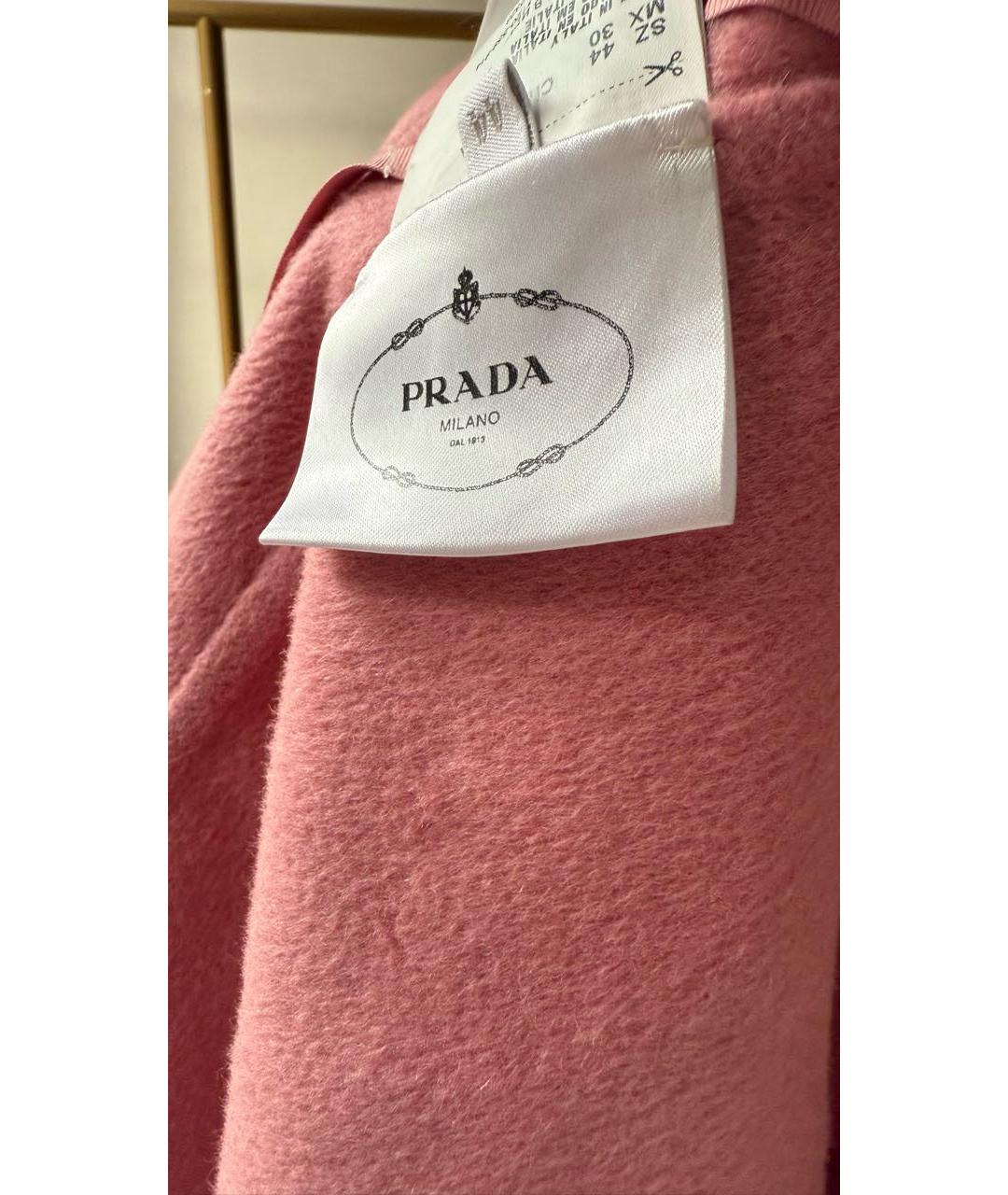 PRADA Коралловая шерстяная парка, фото 7