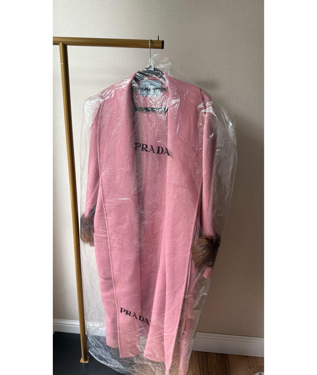 PRADA Коралловая шерстяная парка, фото 5