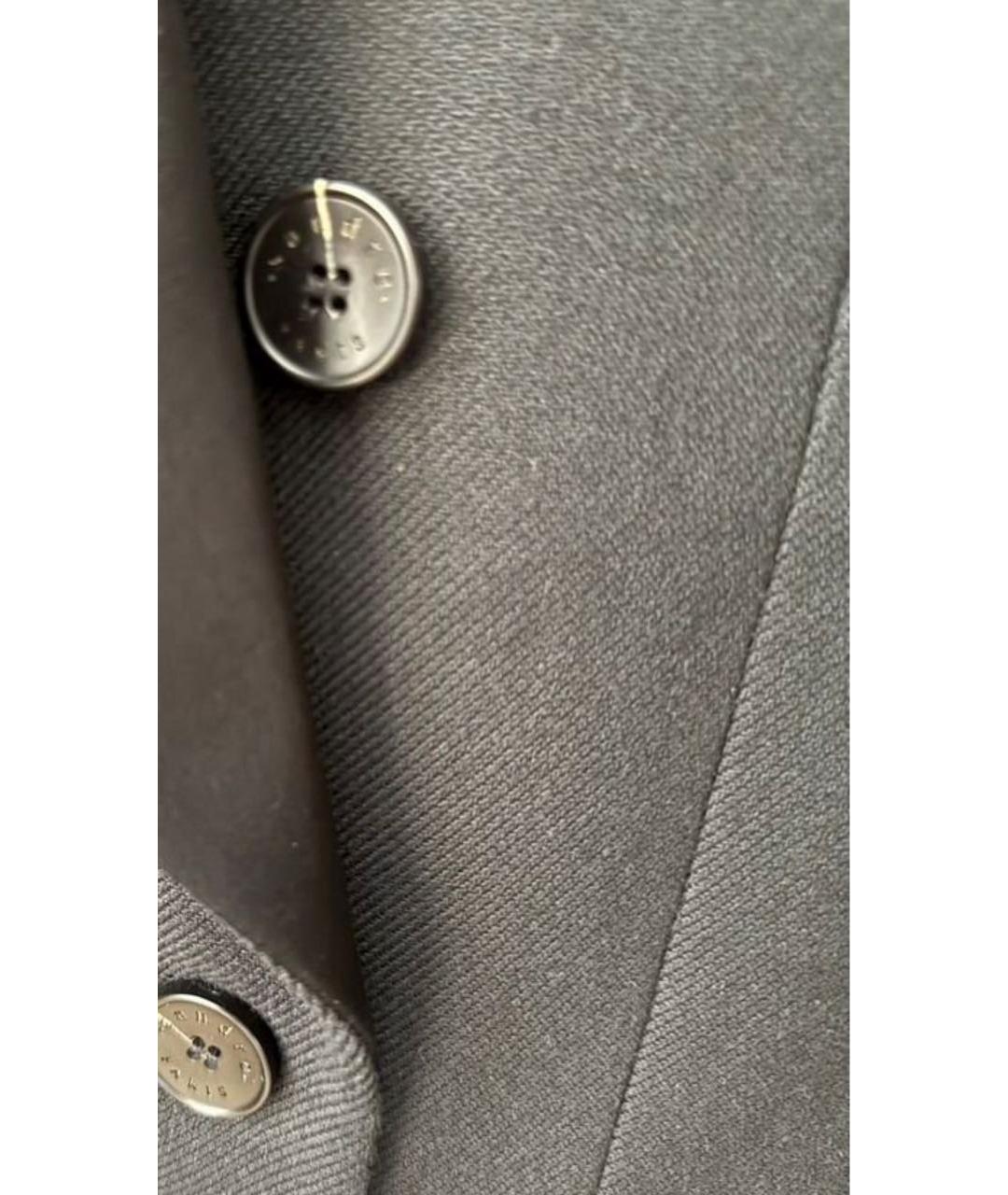 SANDRO Черное шерстяное пальто, фото 7