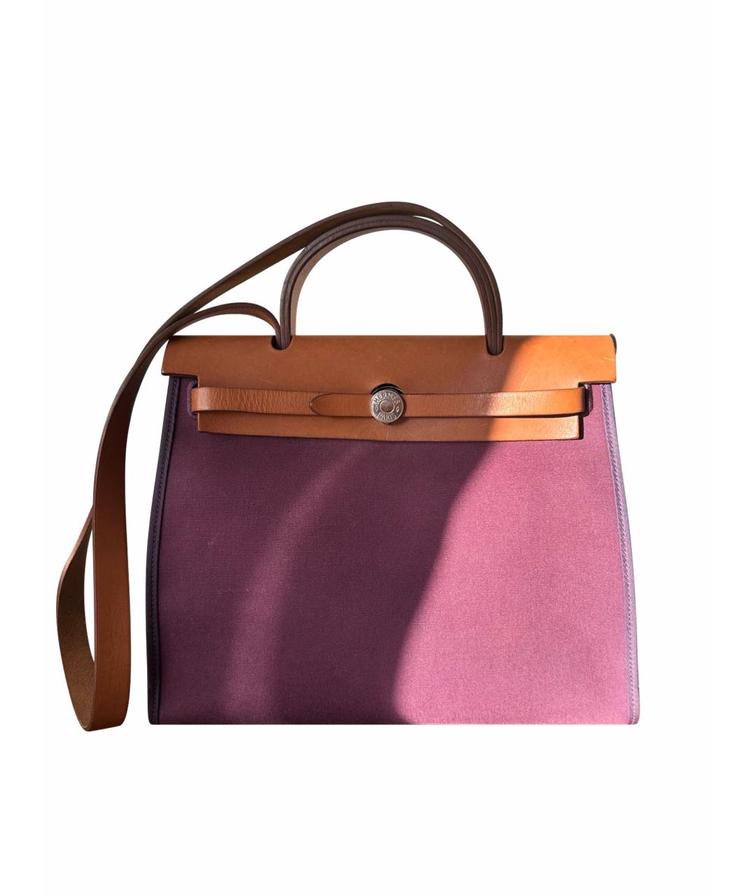 HERMES Фиолетовый кожаный рюкзак, фото 1