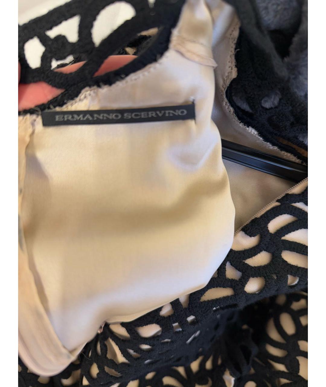 ERMANNO SCERVINO Черное шерстяное вечернее платье, фото 3