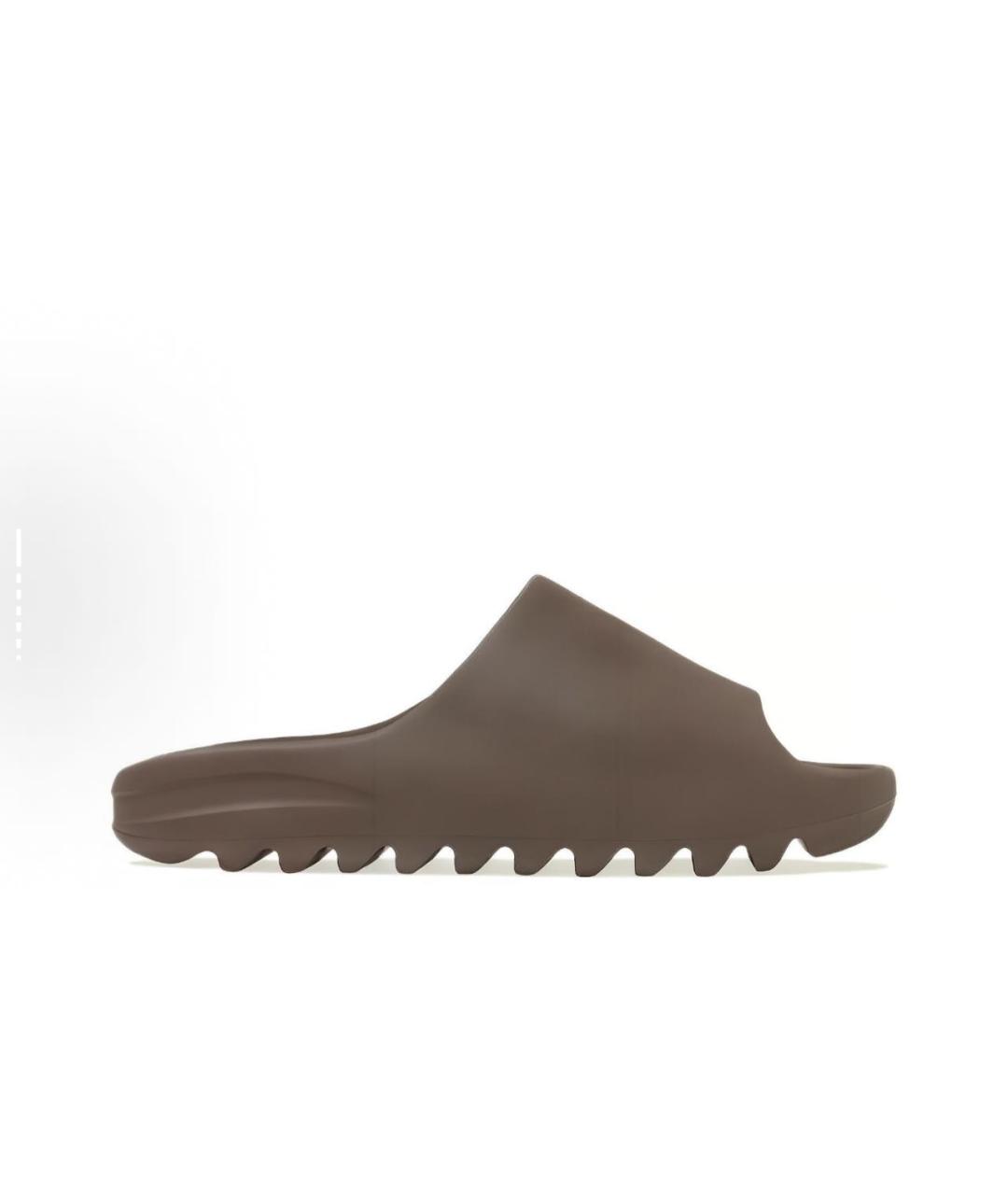 ADIDAS YEEZY Коричневые шлепанцы, фото 5