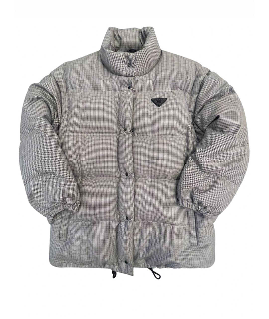 PRADA Коричневый шерстяной пуховик, фото 1