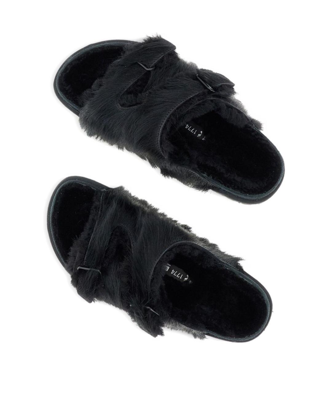 BIRKENSTOCK Черные текстильные мюли, фото 5