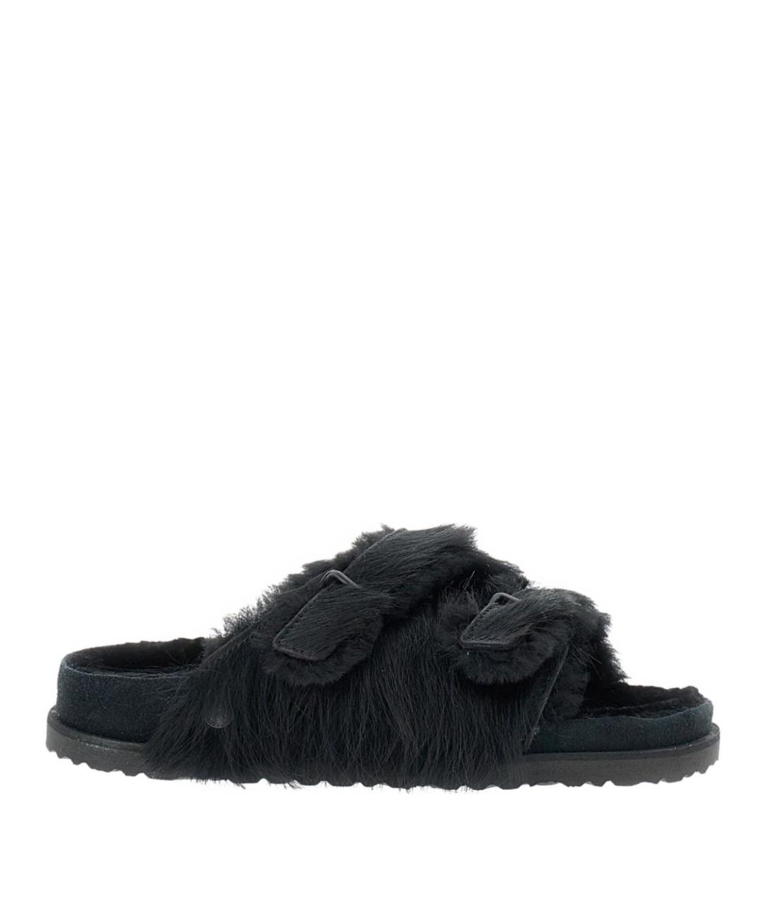 BIRKENSTOCK Черные текстильные мюли, фото 1