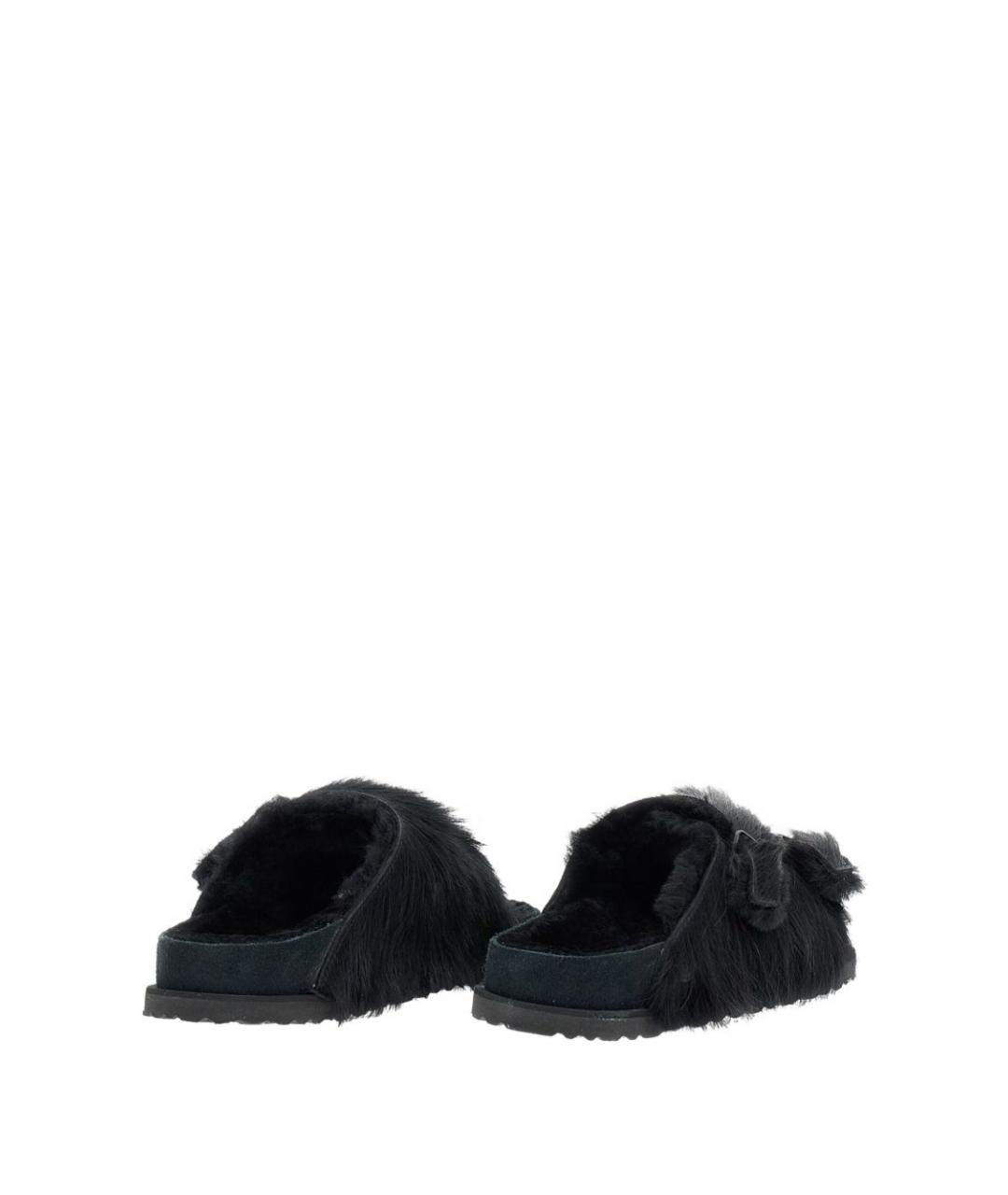 BIRKENSTOCK Черные текстильные мюли, фото 4