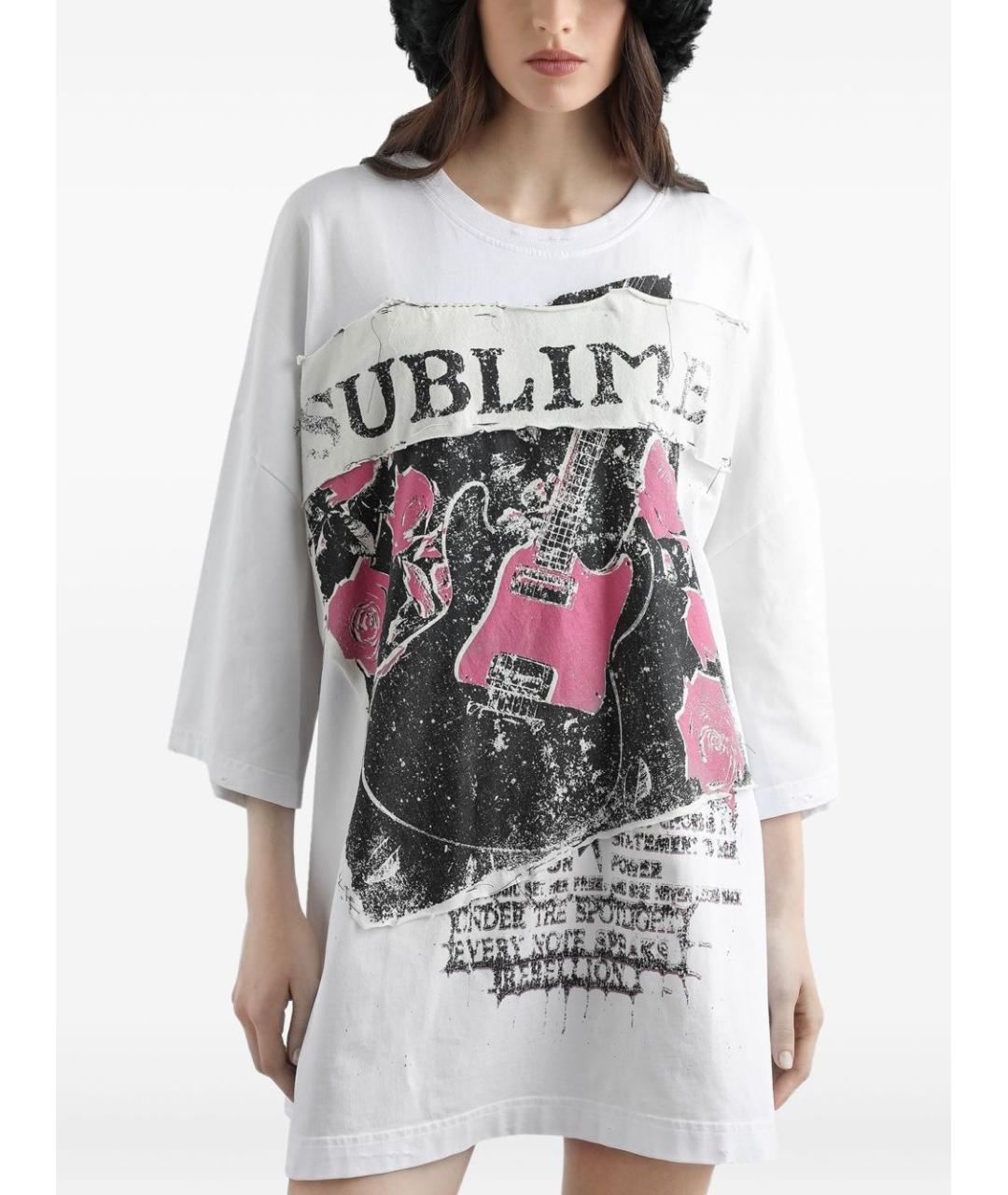 DOLCE&GABBANA Белая хлопковая футболка, фото 4