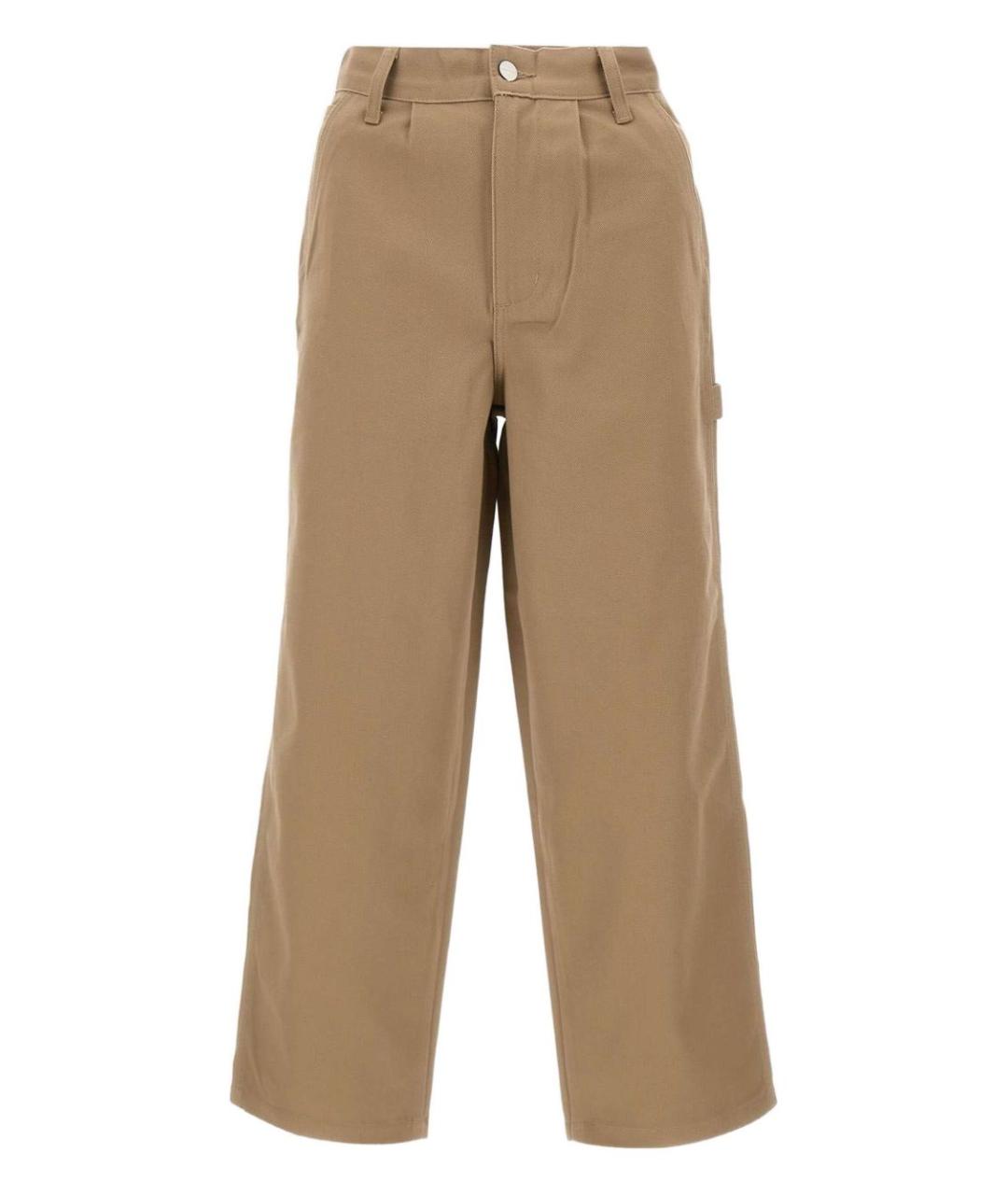 CARHARTT WIP Бежевые хлопковые повседневные брюки, фото 1