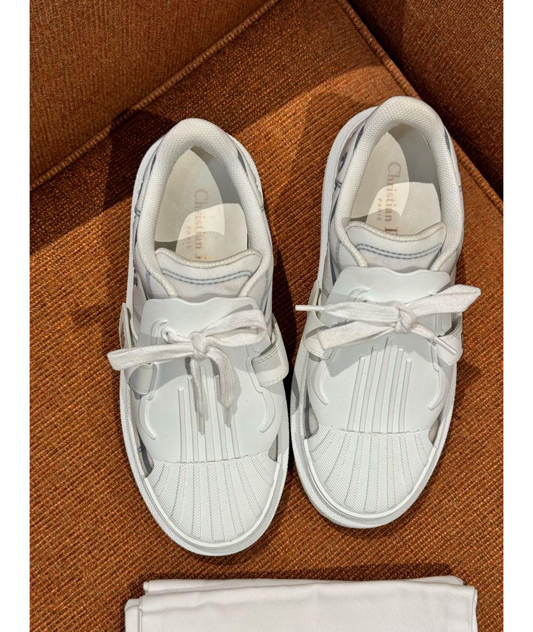 CHRISTIAN DIOR Белые кожаные кроссовки, фото 4