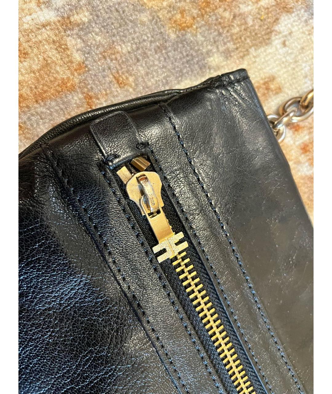 TOM FORD Черная кожаная сумка тоут, фото 6