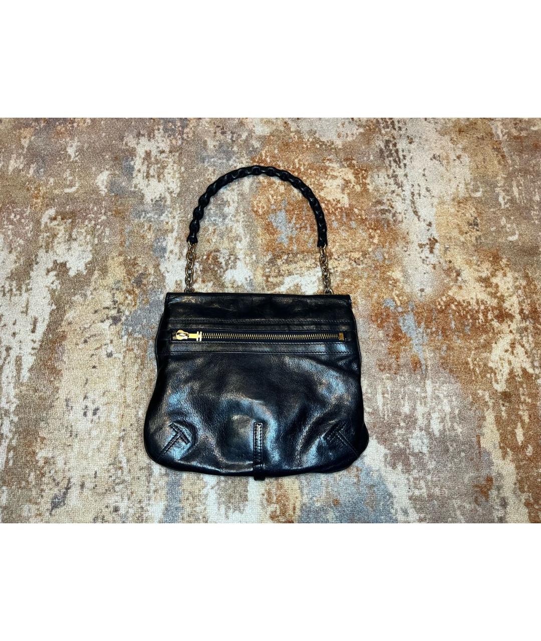 TOM FORD Черная кожаная сумка тоут, фото 2