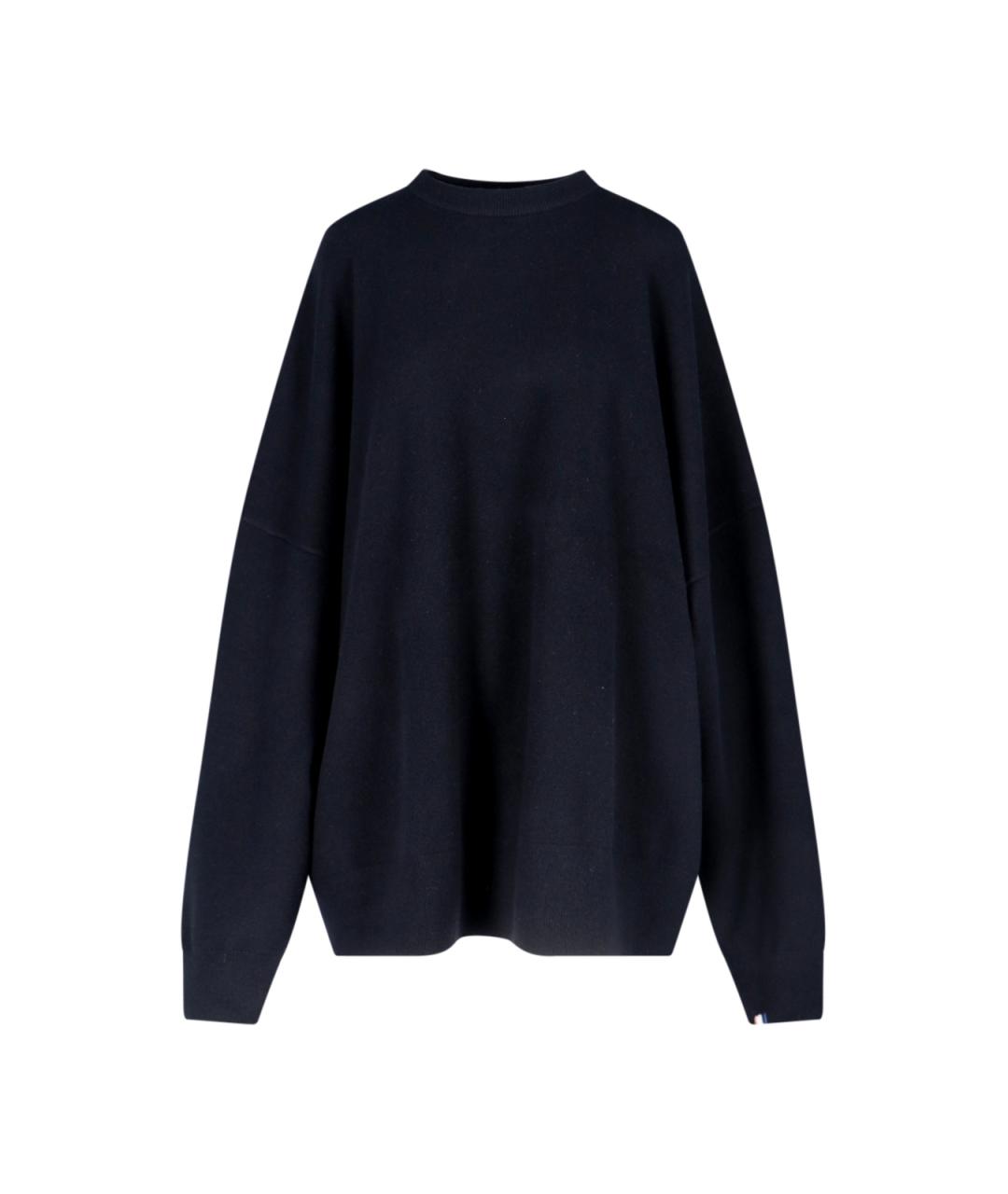 EXTREME CASHMERE Черный кашемировый джемпер / свитер, фото 1