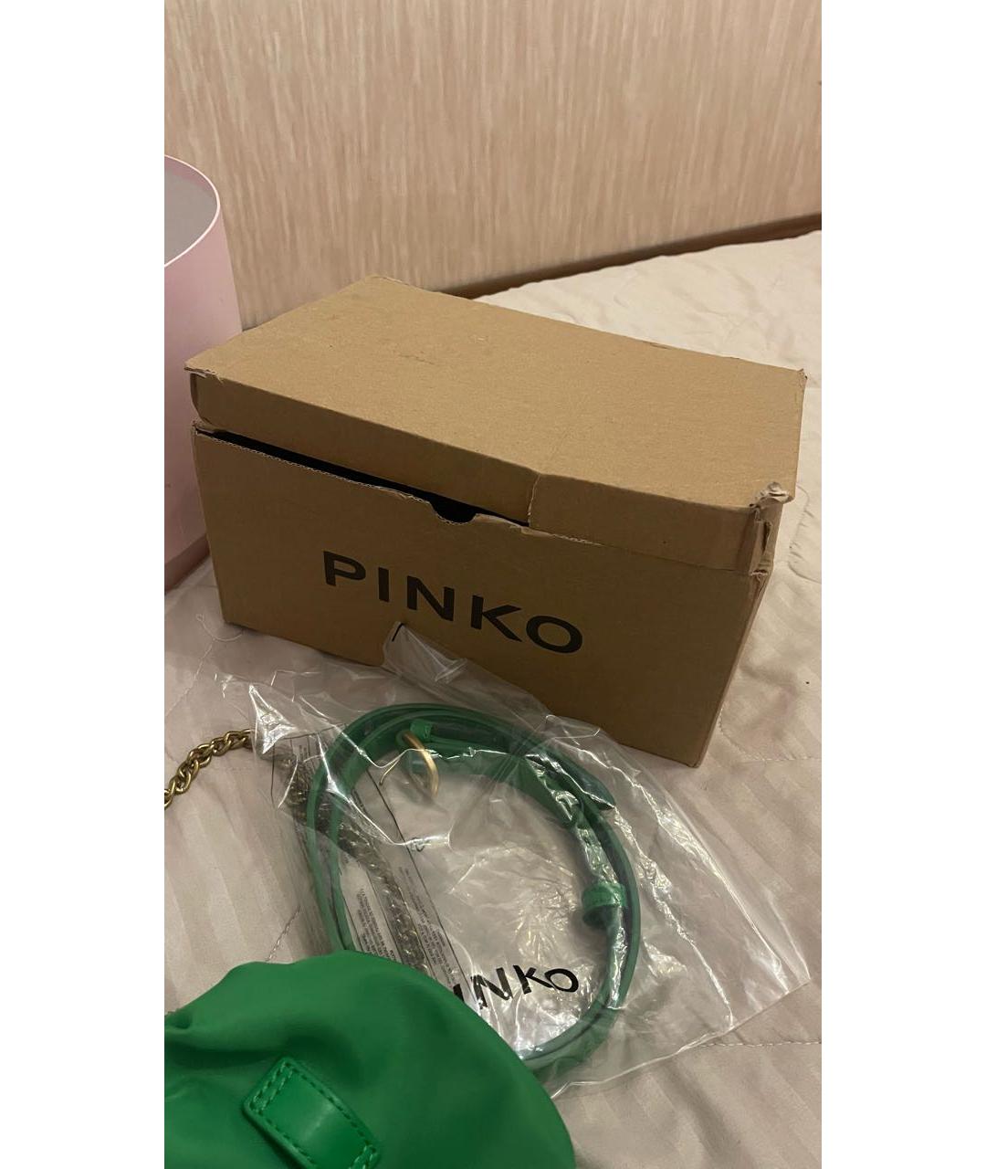 PINKO Зеленая поясная сумка, фото 5