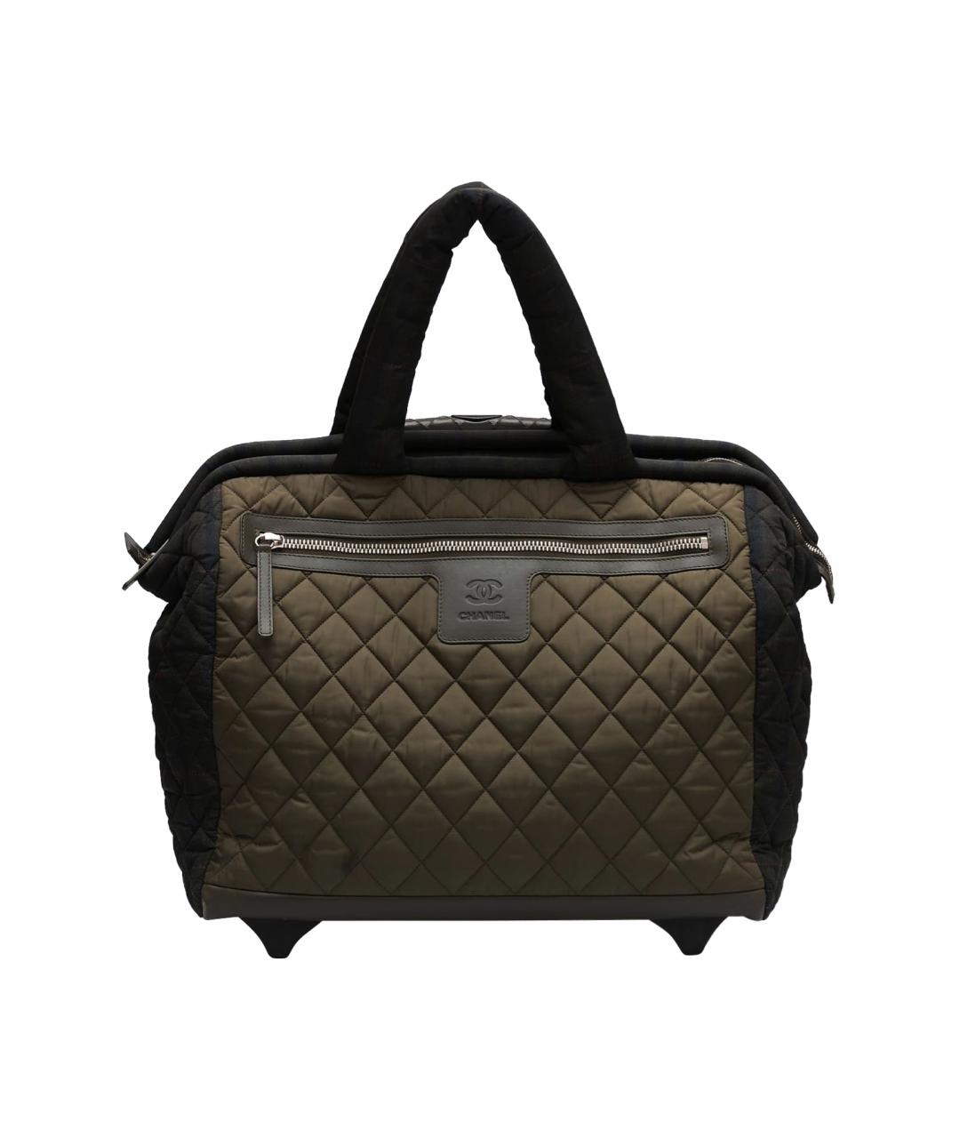 CHANEL Хаки тканевая дорожная/спортивная сумка, фото 1