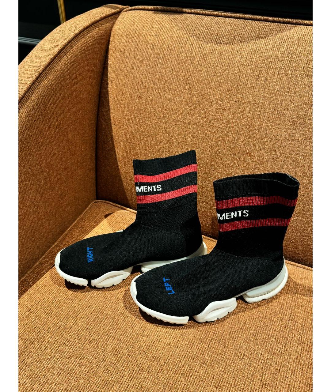VETEMENTS Черные кроссовки, фото 4