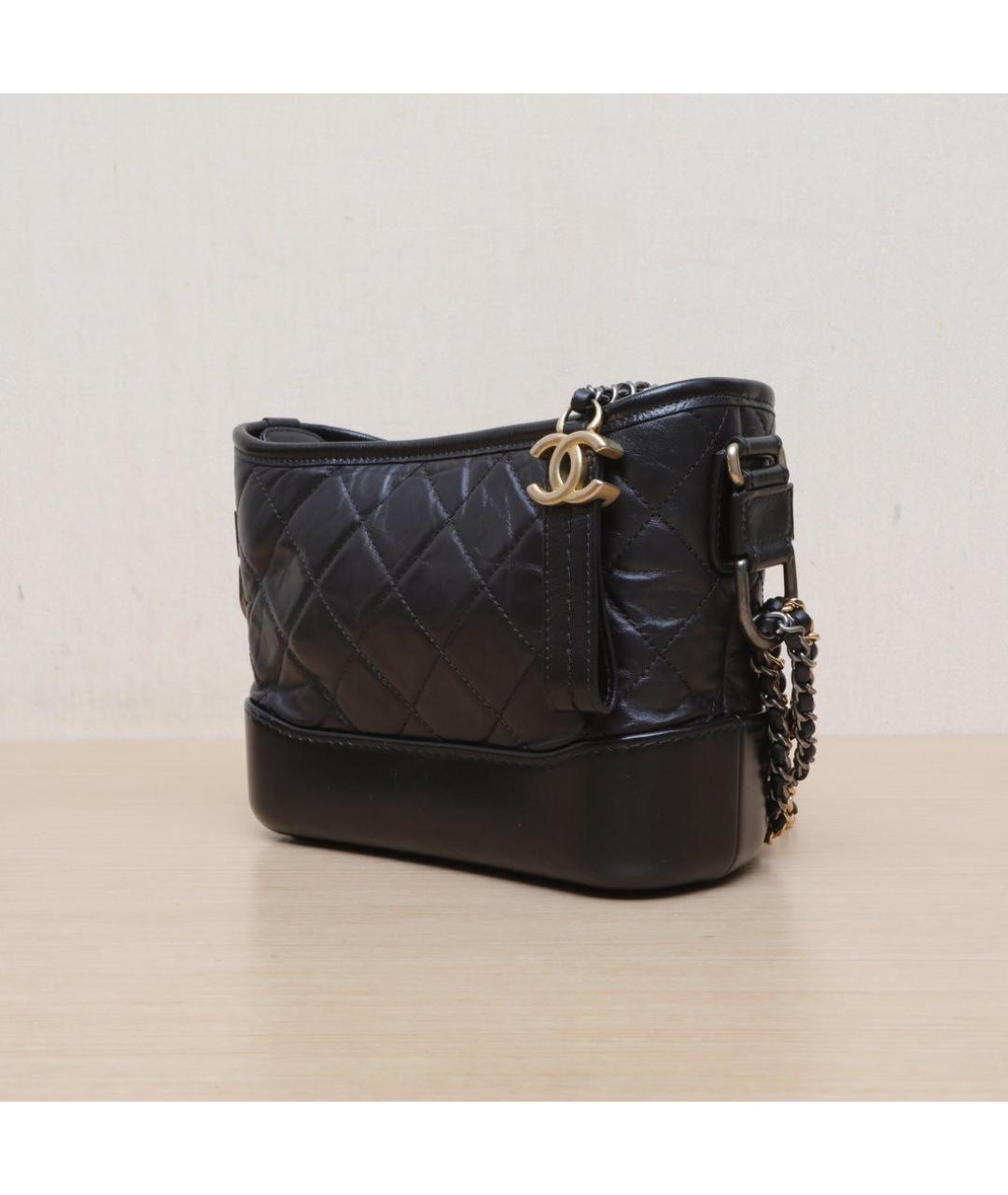 CHANEL Черная кожаная сумка через плечо, фото 4