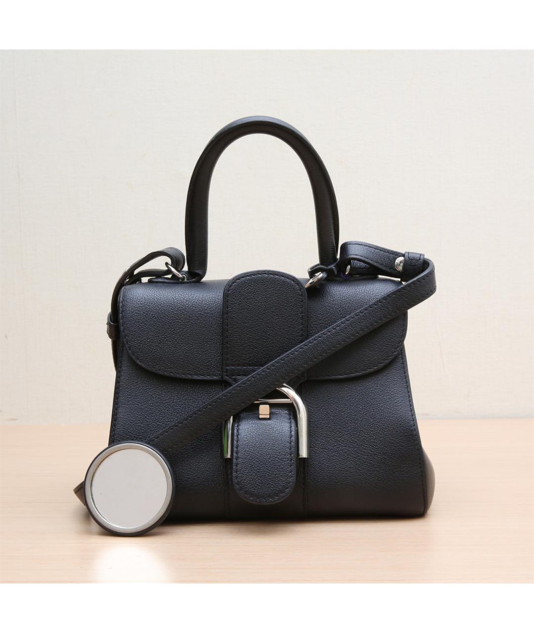 DELVAUX Черная кожаная сумка через плечо, фото 2