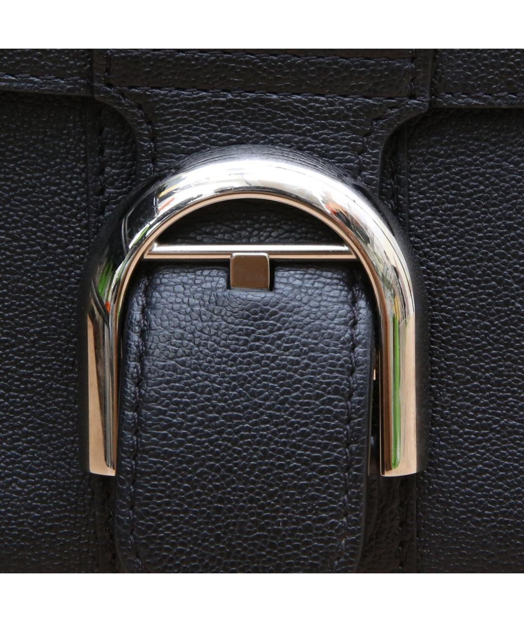DELVAUX Черная кожаная сумка через плечо, фото 8