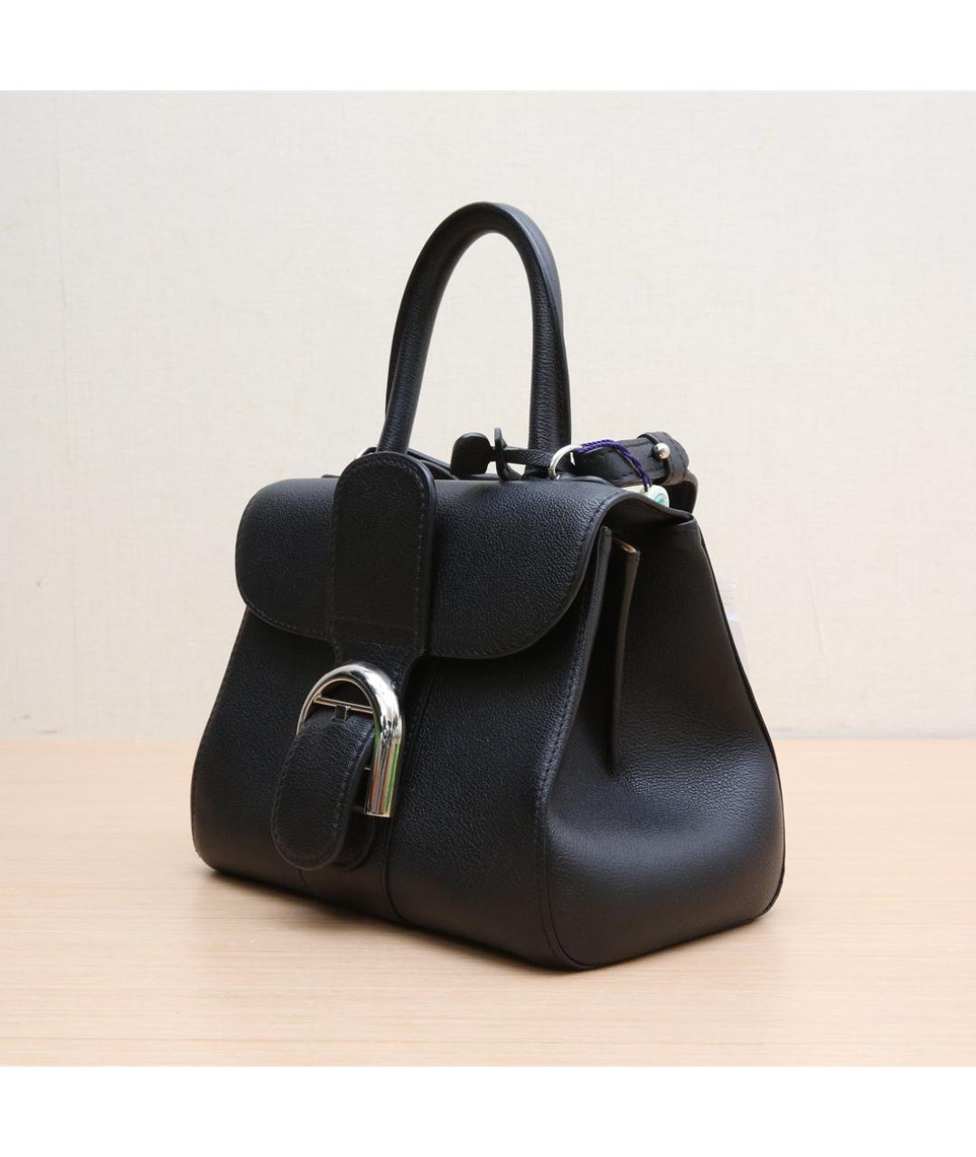 DELVAUX Черная кожаная сумка через плечо, фото 4