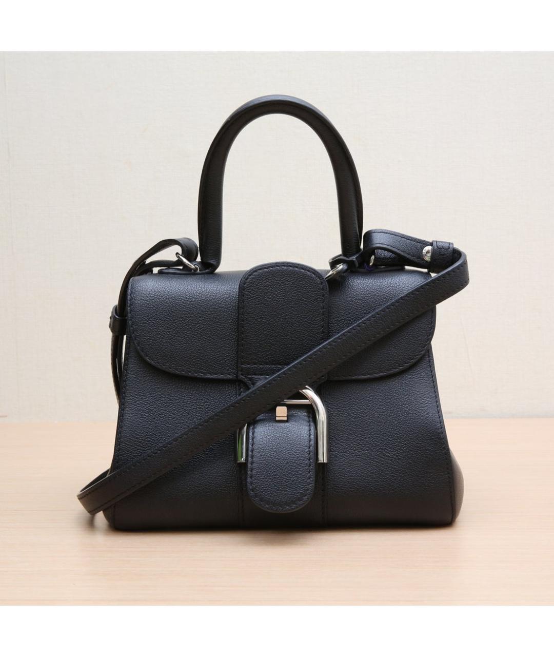 DELVAUX Черная кожаная сумка через плечо, фото 3
