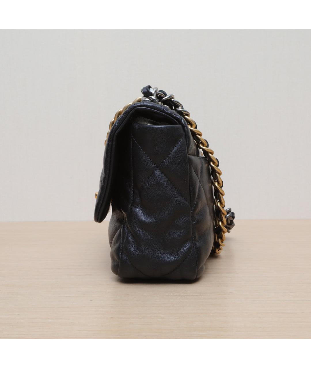 CHANEL Черная кожаная сумка через плечо, фото 5