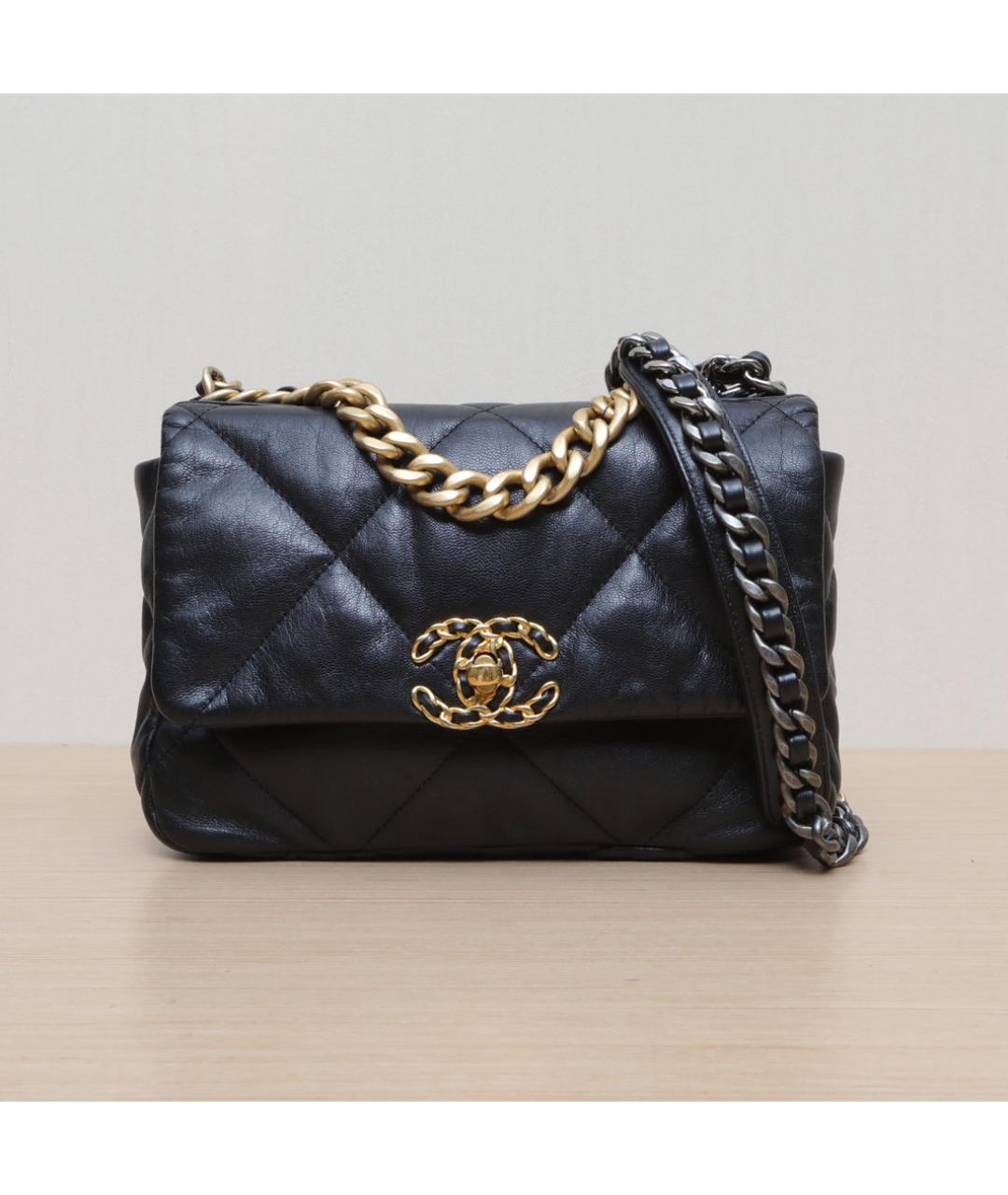 CHANEL Черная кожаная сумка через плечо, фото 3