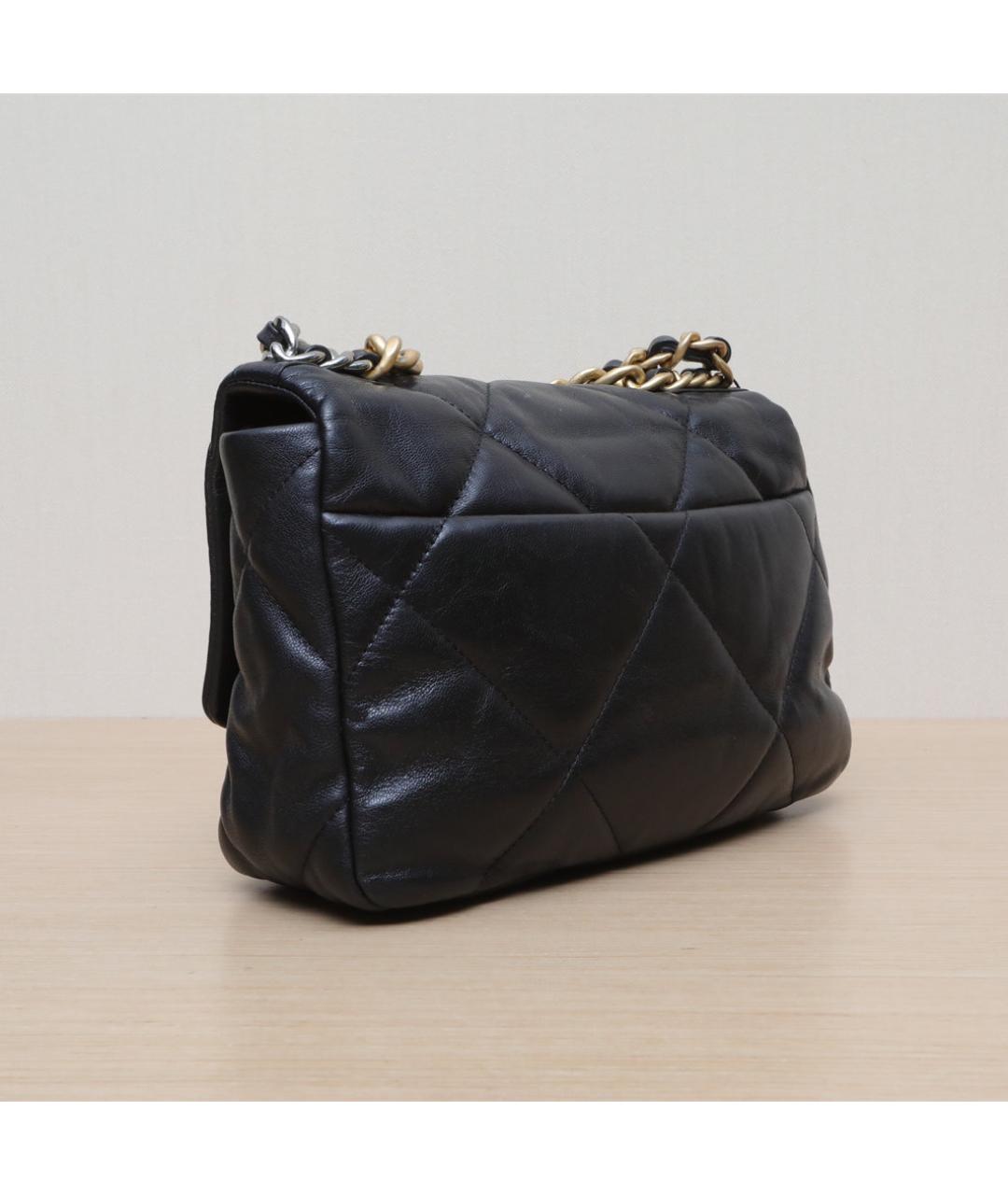 CHANEL Черная кожаная сумка через плечо, фото 6