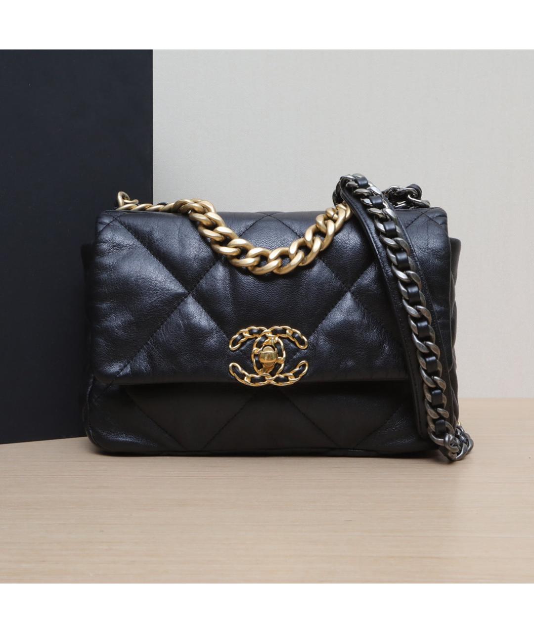 CHANEL Черная кожаная сумка через плечо, фото 2