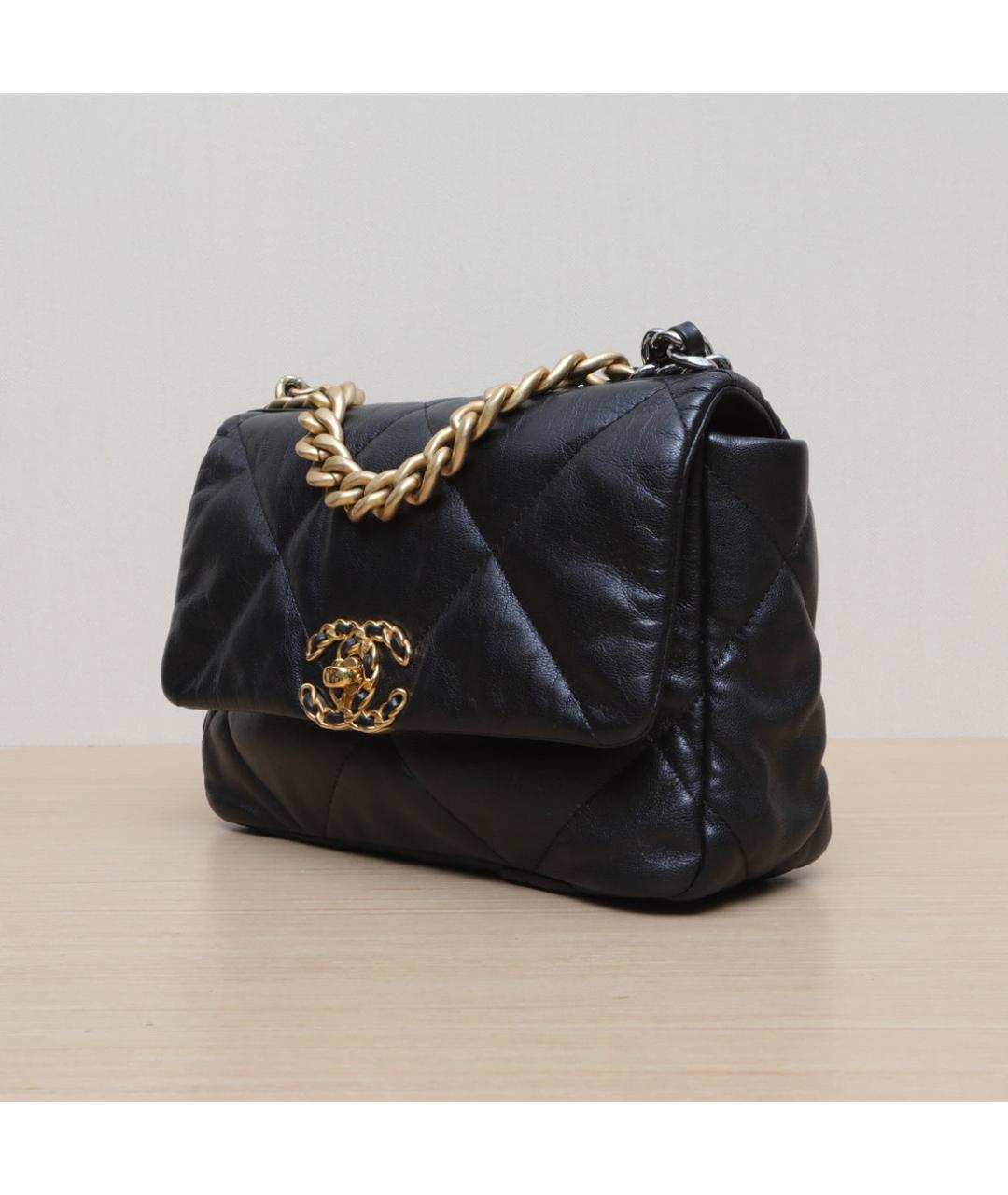 CHANEL Черная кожаная сумка через плечо, фото 4