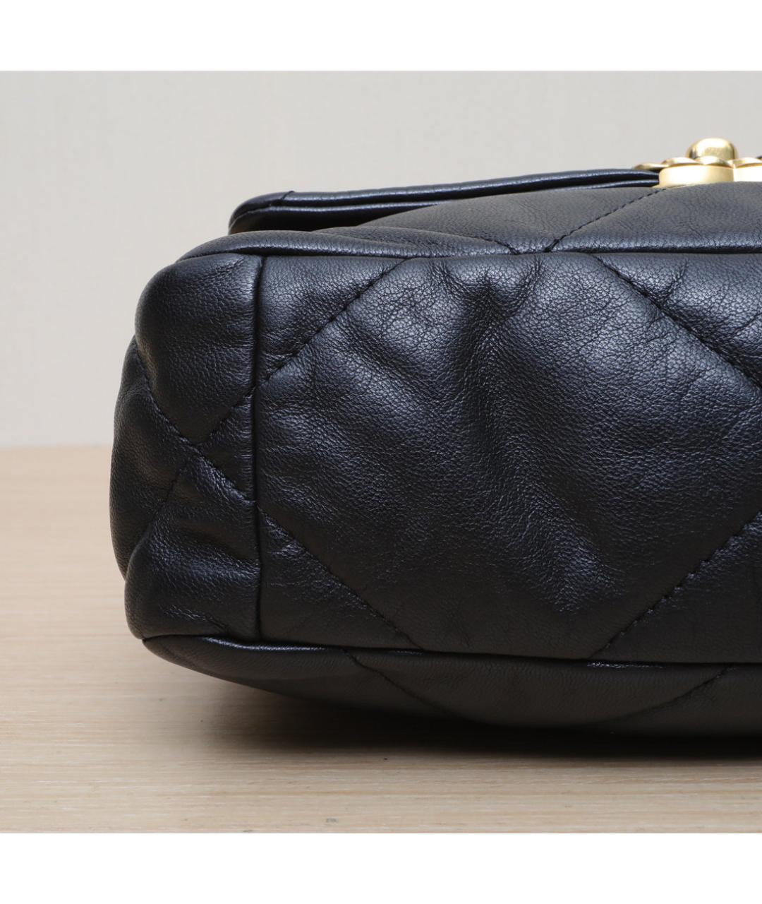 CHANEL Черная кожаная сумка через плечо, фото 9