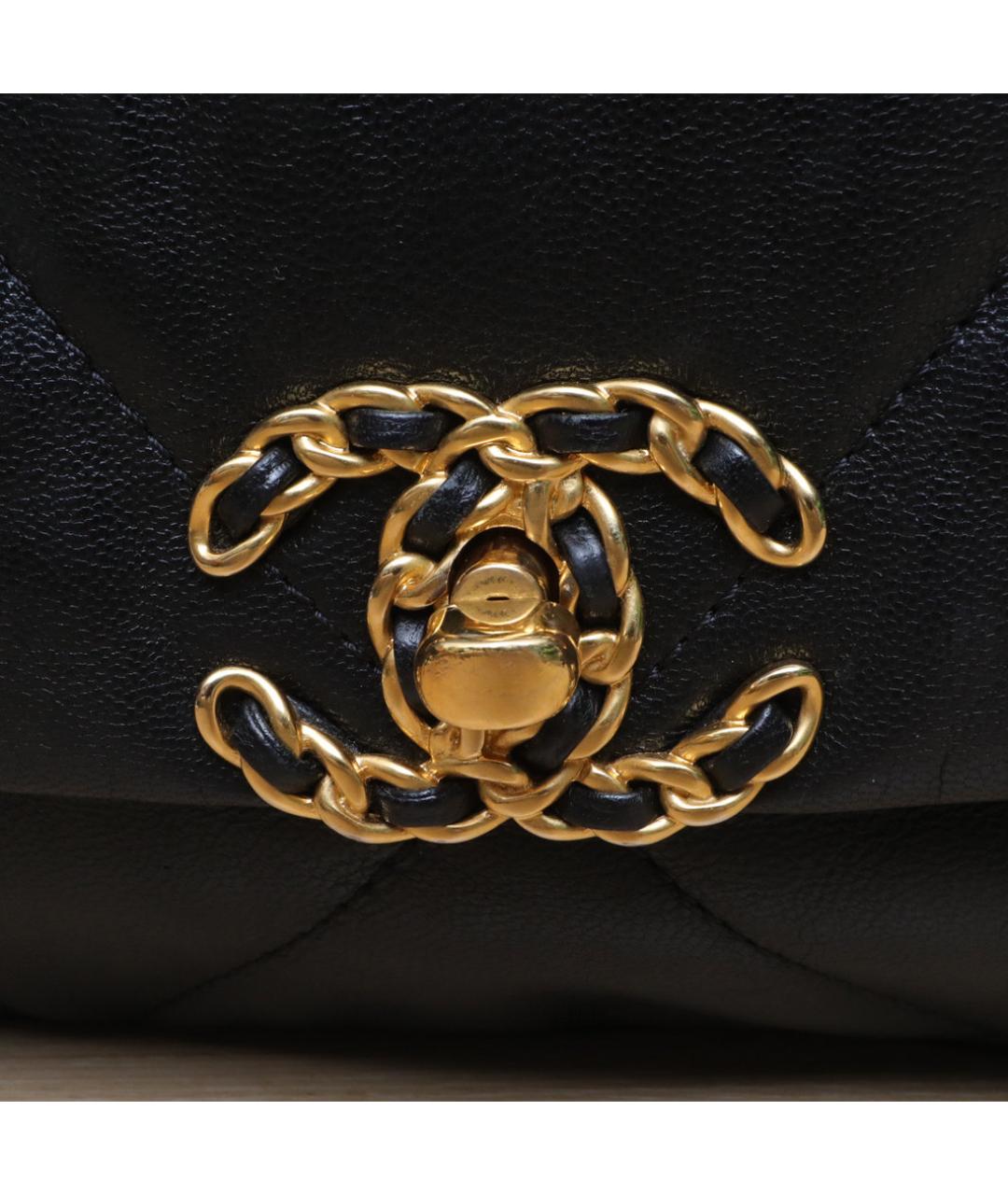 CHANEL Черная кожаная сумка через плечо, фото 8